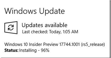 使用Timeline時應(yīng)用崩潰可修復(fù)，Windows 10 Build 17744發(fā)布