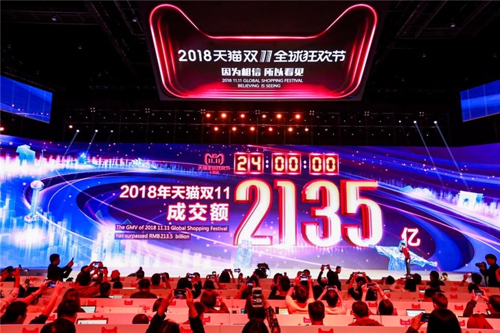 十年天貓雙11完美收官，成交額2135億！